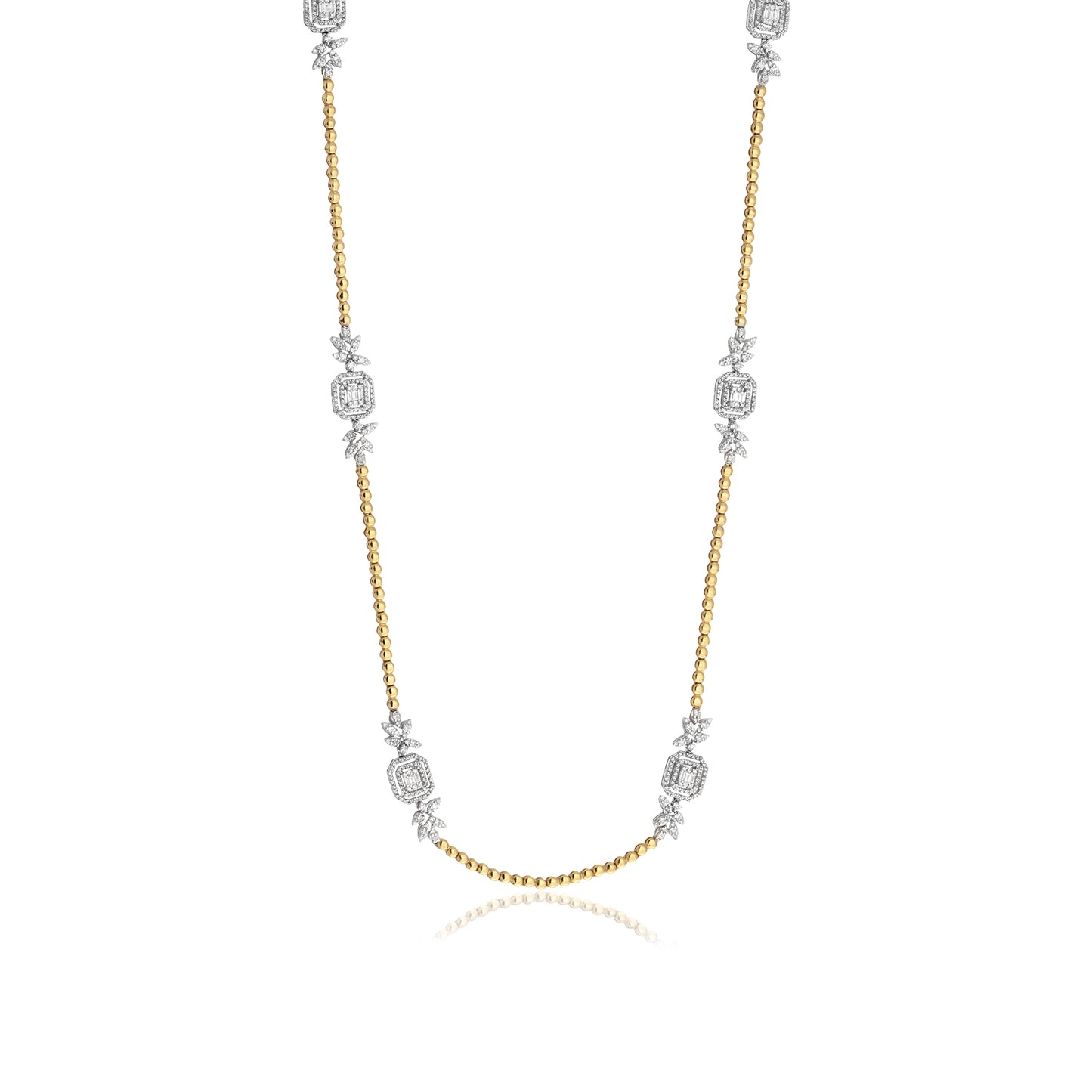 Pırlanta Bagetli Gerdanlık