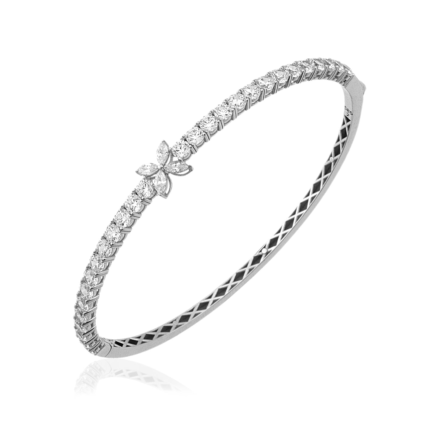 Kelebekli Zirkon Taşlı Kelepçe