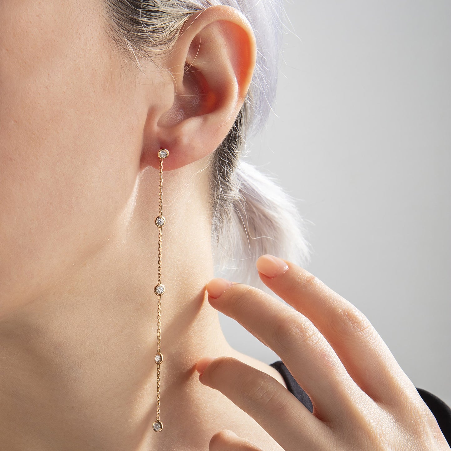 Rose Tohumlu Sallantı Küpe