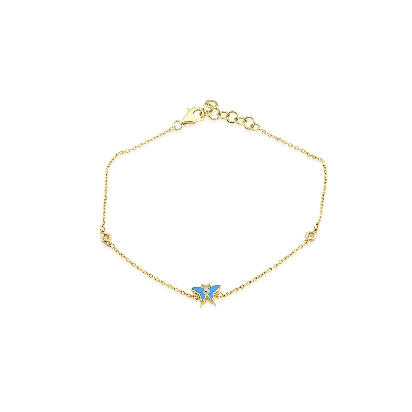 Pırlanta Mavi Mineli Bileklik