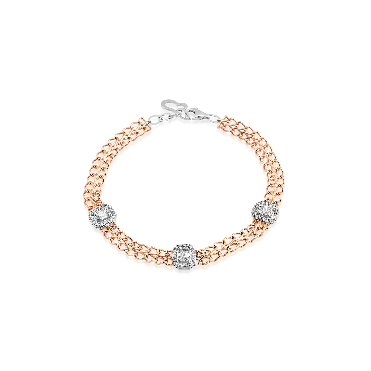 Pırlanta Bagetli Bileklik