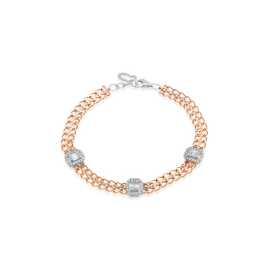 Pırlanta Bagetli Bileklik