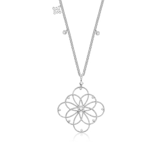 Pırlanta Lotus Kolye