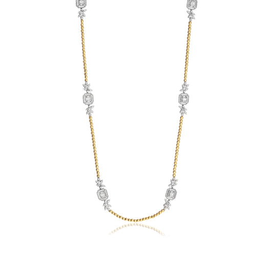 Pırlanta Bagetli Gerdanlık